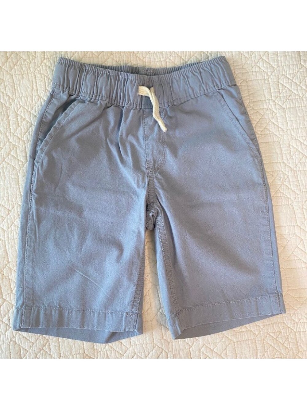The Children's Place Essential Jogger Shorts cotton Drawstring Size 7 Gray Summe